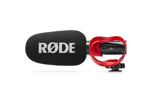 Microphone à condensateur Rode Go Noir et Rouge