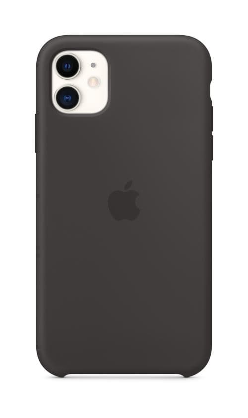 Coque en silicone pour iPhone 11 Noir