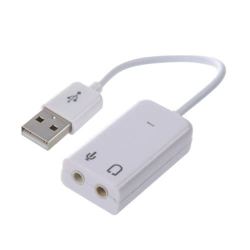 VSHOP® Carte Son Externe USB vers 3,5mm Jack Adaptateur Audio USB pour PS4, Mac, Mac Mini, PC Fixe, PC Portable, Rasperry Pi etc.