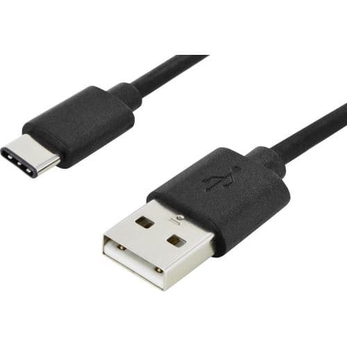 VSHOP® 1M USB Type C - Câble USB Type C à USB 2.0 A - Chargeur Type C pour Google Pixel, Pixel XL, Nexus 5X / 6P, LG G5, One Plus 2, MacBook, ChromeBook Pixel et Les Autres Appareils qui Supportent USB C (1M Noir)