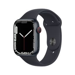 Apple Watch Series 7 GPS + Cellular, boîtier Aluminium Minuit 45mm avec Bracelet Sport Minuit