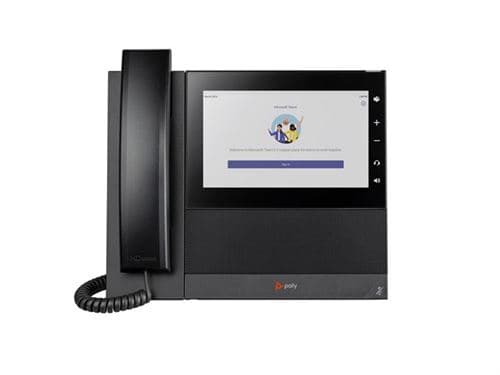 HP Poly CCX 600 - Pour Microsoft Teams - téléphone VoIP avec ID d'appelant/appel en instance - SIP, RTP, RTCP - 24 lignes - noir