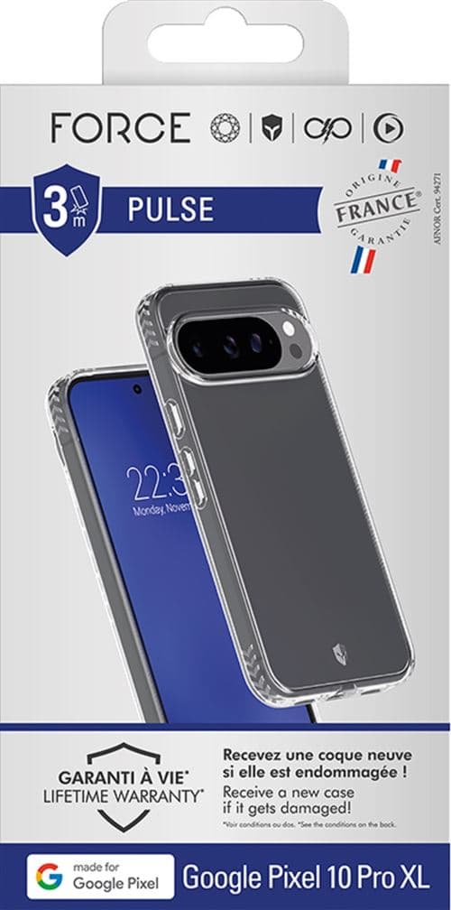 Coque Forcecase Pulse Transparent pour Google Pixel 10 Pro XL