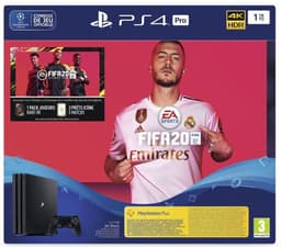 Console de jeux Sony PS4 Pro 1 To Noir + Jeu Fifa 20 + Voucher PS Plus 14j