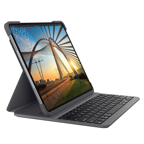 Etui clavier Logitech Slim Folio Pro pour iPad Pro 11 pouces 1re, 2e et 3e générations Gris
