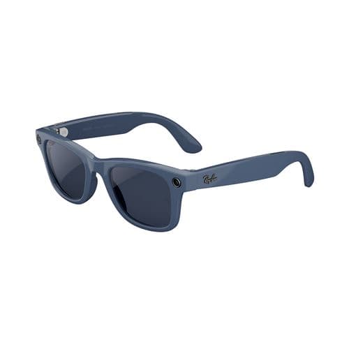 Lunettes connectées IA Meta Ray-Ban Wayfarer (Gen 2) Bleu cosmique brillant taille grande
