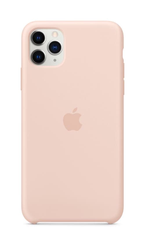 Coque en silicone pour iPhone 11 Pro Max Rose des sables
