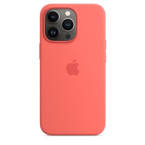 Coque en silicone Apple avec MagSafe pour iPhone 13 Pro - Pomelo rose