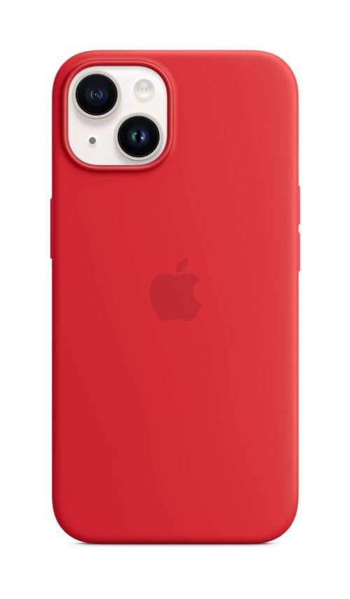 Coque en silicone avec MagSafe pour Apple iPhone 14 (PRODUCT)RED