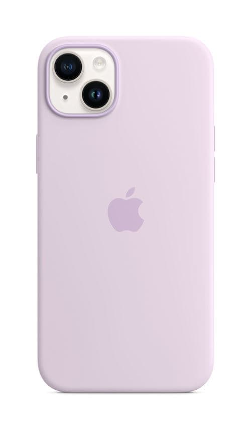 Coque en silicone avec MagSafe pour Apple iPhone 14 Plus Lilas