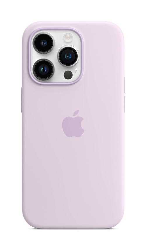 Coque en silicone avec MagSafe pour Apple iPhone 14 Pro Lilas