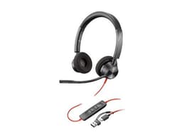HP Poly Blackwire 3320 - Blackwire 3300 series - micro-casque - sur-oreille - filaire - USB-C - noir - certifié UC