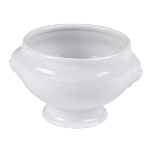 Bol tête de lion 40 cl en porcelaine blanche (lot de 6) - Porcelaine Girard - Blanc - Porcelaine