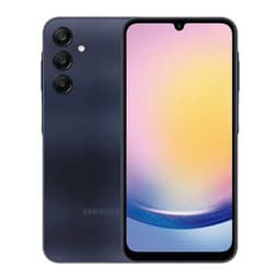 Samsung Galaxy A25 - 5G smartphone - double SIM - RAM 8 Go / Mémoire interne 256 Go - microSD slot - écran OEL - 6.5" - 2340 x 1080 pixels (120 Hz) - 3 x caméras arrière 50 MP, 8 MP, 2 MP - front camera 13 MP - bleu-noir
