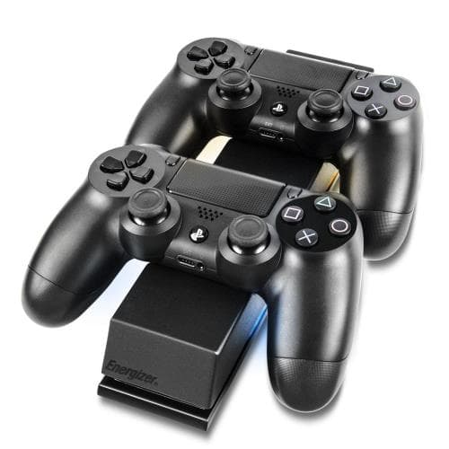 Chargeur double Energizer 2x Extra Life pour PS4 Noir