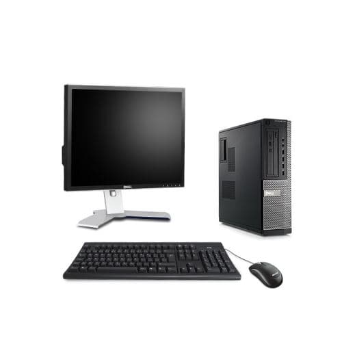 Pc occasion Dell Optiplex 7010 Desktop + Ecran 19'' - Noir - Intel Core i5-3470 / 3.20 GHz - RAM 8 Go - HDD 500 Go - DVD - Gigabit Ethernet - Windows 7 Professionnel