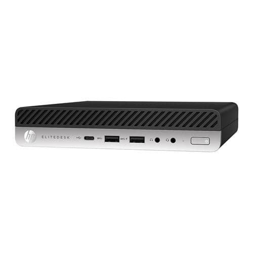 Unité centrale HP EliteDesk 800 G4 DM i5-8500 16Go 256Go SSD W10P - Noir et argent