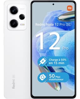 Smartphone Xiaomi Redmi Note 12 Pro 6,67" 5G Double nano SIM 128 Go Blanc