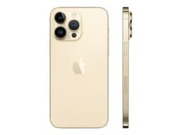 Apple iPhone 14 Pro Max - 5G smartphone - double SIM / Mémoire interne 256 Go - écran OEL - 6.7" - 2796 x 1290 pixels (120 Hz) - 3 x caméras arrière 48 MP, 12 MP, 12 MP - front camera 12 MP - or