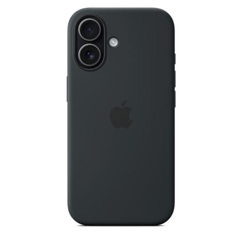 Coque Apple en silicone avec MagSafe noir pour iPhone 17
