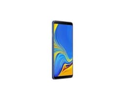 Samsung Galaxy A9 (2018) - 4G smartphone - double SIM - RAM 6 Go / Mémoire interne 128 Go - microSD slot - écran OEL - 6.3" - 2220 x 1080 pixels - 4x caméras arrière 24 MP, 8 MP, 10 MP, 5 MP - front camera 24 MP - bleu limonade