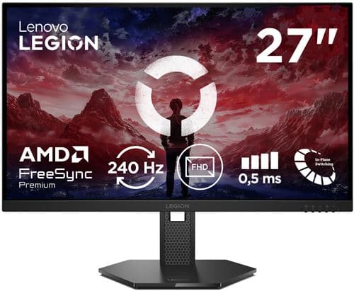 Ecran PC Gaming Lenovo Legion 27-15 27" 240 Hz Full HD Noir corbeau