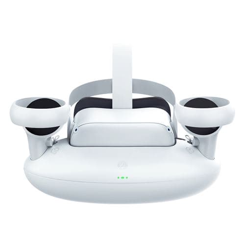 Station de charge Just For Games Stealth Store pour Meta Quest 2 Blanc