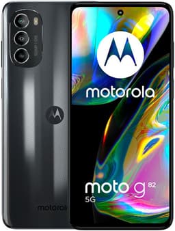 Motorola Moto G82 - 5G smartphone - double SIM - RAM 6 Go / Mémoire interne 128 Go - microSD slot - écran OEL - 6.6" - 2400 x 1080 pixels (120 Hz) - 3 x caméras arrière 50 MP, 8 MP, 2 MP - front camera 16 MP - gris météorite