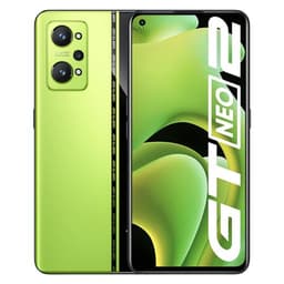 Realme GT Neo 2 - 5G smartphone - double SIM - RAM 12 Go / Mémoire interne 256 Go - écran OEL - 6.62" - 2400 x 1080 pixels (120 Hz) - 3 x caméras arrière 64 MP, 8 MP, 2 MP - front camera 16 MP - vert néo