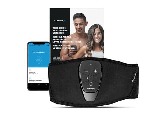 Ceinture de gainage Compex Corebelt 1.0 82-0151ST-LXL Taille L/XL Noir