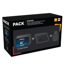 Pack Tablette tactile Samsung Galaxy Tab S9 AI 11" Wifi 128 Go Anthracite + Book cover hybride Noir + Base secteur 45 W ultra rapide