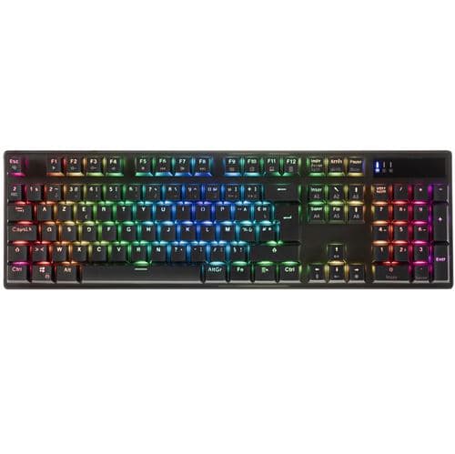 Clavier mécanique filaire gaming Azerty Onlan CA-240 étendu Noir