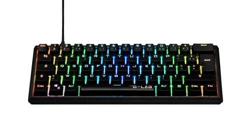 Clavier gaming filaire Azerty The G-Lab Keyz Thallium Switch Bleu Noir