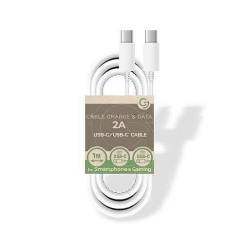 Câble Type C Vers Type C 1m - Blanc