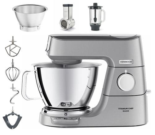 Robot pâtissier Kenwood Titanium Chef Baker KVC85.314SI 1200 W Argent