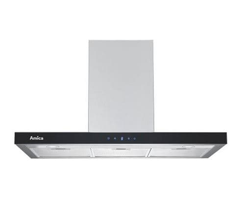 Hotte décorative murale 90cm 69db 645m3/h inox Amica ah2439