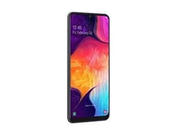 Samsung Galaxy A50 - 4G smartphone - double SIM - RAM 4 Go / Mémoire interne 128 Go - microSD slot - écran OEL - 6.4" - 2340 x 1080 pixels - 3 x caméras arrière 25 MP, 5 MP, 8 MP - front camera 25 MP - bleu