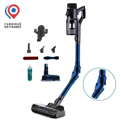 Aspirateur balai sans fil Eziclean® Cycloboost FR8 Wash 250 W Gris et Bleu