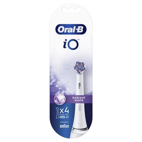 Pack de 4 brossettes Oral-B iO Radiant White Blanc