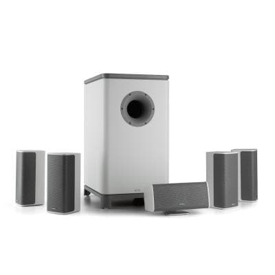 NUMAN Ambience 5.1 Système home cinema surround blanc + câble 30m