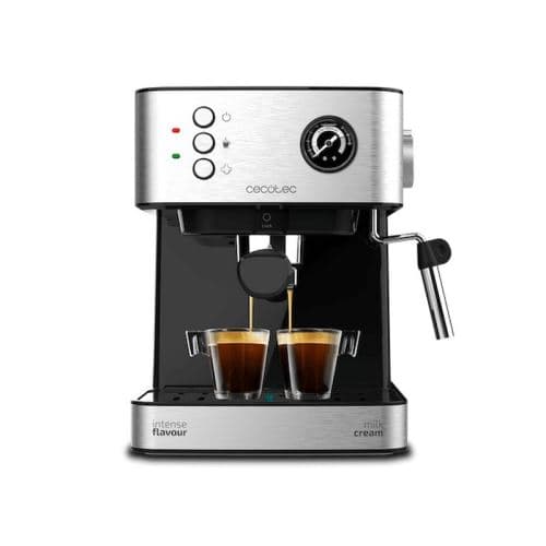 Machine à Café Power Expresso 20 Professionale pour Expresso et Cappuccino de 20 bars avec Buse Vapeur Orientable. 850W. 1,6L