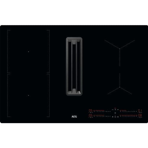 Plaque induction encastrable AEG Série 6000 Bridge with extractor CCE84543CB 7350 W Noir