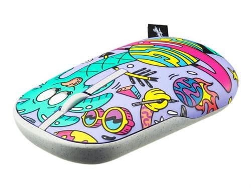 ASUS MD100 - Souris - optique - sans fil - Bluetooth, 2.4 GHz - récepteur sans fil USB - palmier - pour Windows 10; 11