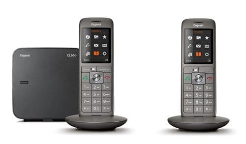 Téléphone fixe sans fil Gigaset CL660 Duo Anthracite