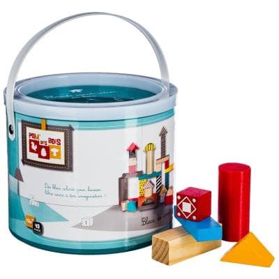 Baril de jouets en bois - 40 pièces - Jouets pour enfants