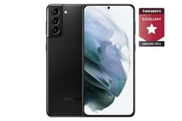 Samsung Galaxy S21+ 5G - 5G smartphone - double SIM - RAM 8 Go / Mémoire interne 128 Go - écran OEL - 6.7" - 2400 x 1080 pixels (120 Hz) - 3 x caméras arrière 12 MP, 12 MP, 64 MP - front camera 10 MP - noir fantôme