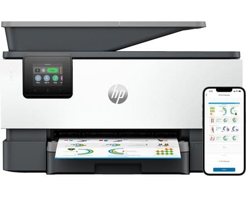 HP Officejet Pro 9120b All-in-One - Imprimante multifonctions - couleur - jet d'encre - Legal (216 x 356 mm) (original) - A4/Legal (support) - jusqu'à 19 ppm (copie) - jusqu'à 20 ppm (impression) - 250 feuilles - 33.6 Kbits/s - USB 2.0, LAN, Wi-Fi(n), h