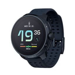 Montre connectée Suunto Race 36 mm Noir minuit avec bracelet silicone Bleu