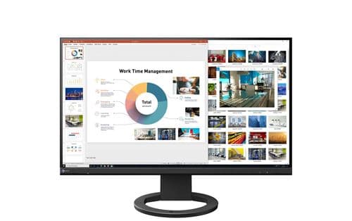 EIZO FlexScan EV2760-BK - Écran LED - 27" - 2560 x 1440 QHD - IPS - 1000:1 - 5 ms - HDMI, DVI-D, 2xDisplayPort - haut-parleurs - noir