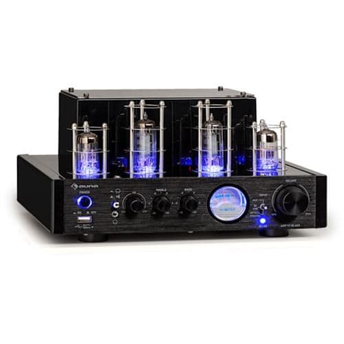 Amplificateur Hifi - Auna Amp VT - à tubes - 2x35 W RMS BT Opt./coax./AUX-In - Noir